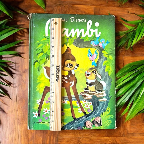 VINTAGE 1968 Disney Bambi Hardcover Book - Picture 2 of 14